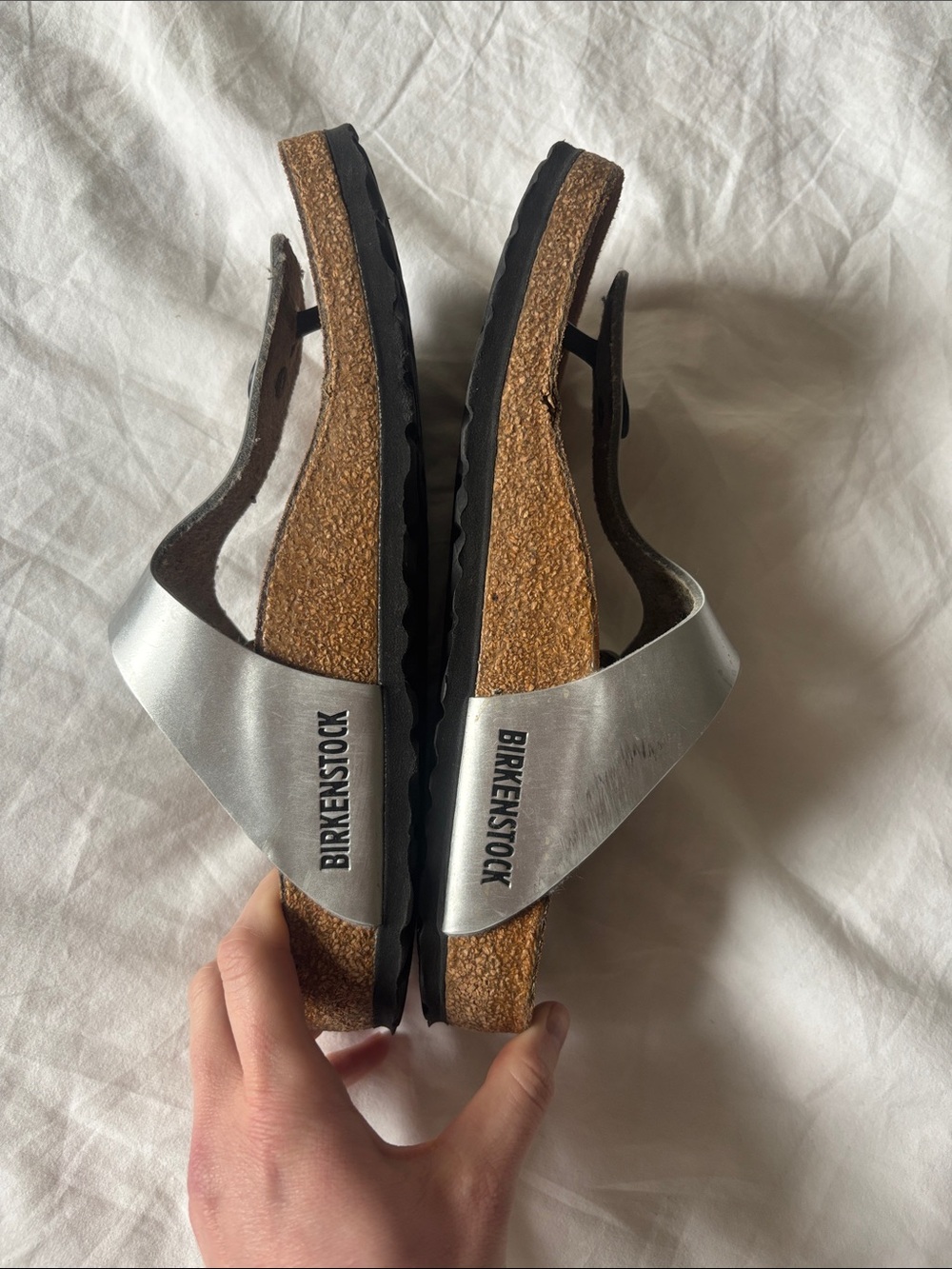 Birkenstock Gizah Birko-Flor in Silver, 37 - Picture 4 of 8